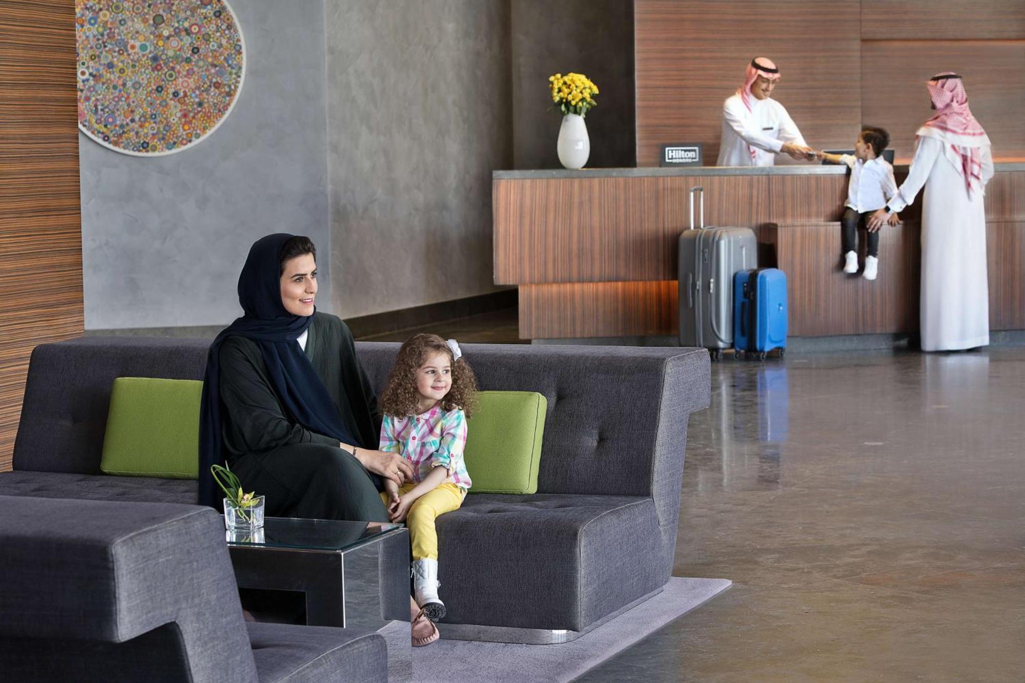 Hilton Riyadh Hotel & Residences Kültér fotó Lobby of the hotel